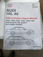 Audi 100 A6 S4 S6 Quattro Repair Manual Volume 92 Thru 1997