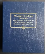 Whitman Morgan Silver Dollars Coin Album Book Number 1 1878-1891 #9128