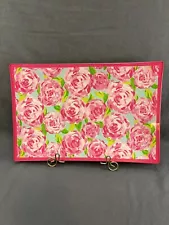 Lilly Pulitzer floral glass tray gift sale discount decor trinket tray