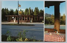 Roadside~Cooke Pass Mt~Motel And RV Parking~Vintage Postcard