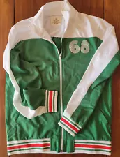 Old Navy Mexico 1968 Olympic Throwback Jacket Men's L Green/White