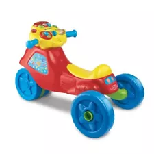 VTech Kids Toddlers Push Ride-On Toys Tricycle with Lights & Music for Ages 1-3