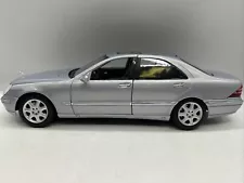 1/18 Maisto 1998 Silver Mercedes- Benz S 500 Class jm Part # 36855 NO BOX READ !