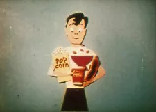 16mm #512 – COKE – cut-out animation Refreshment Counter 1 talking head – 31 sec