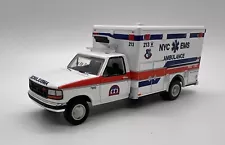 GreenLight 1:64 1994 Ford F-350 Ambulance NYC EMS HAZ TAC Ambulance NOT FOR SALE