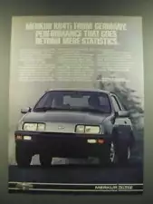 1986 Merkur XR4Ti Ad - Performance That Goes Beyond Mere Statistics