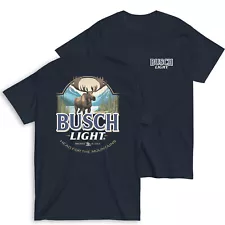 Busch Light Moose Head for the Mountains T-Shirt Blue