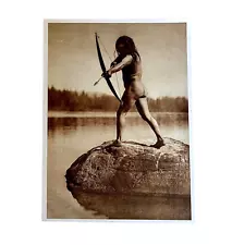 Edward S. Curtis “The Bowman” 1915 Native American Photo Size 5 x 7