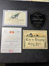 FRENCH WINE LABELS VINTAGE France CHATEAU WINE 1960s WILLM THIVIN SAILORGE WINE