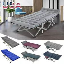 Folding Camping Cot New Sale Bed With Mattress & Carry Bags For Traval Sleeping