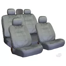 For Chevy Car Truck Seat Covers Semi Custom Grey Velour Set New