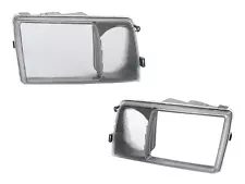 For Mercedes W126 420SEL 350SD Left Right Set Headlight Door Bezel Outer Rim URO (For: 1990 Mercedes-Benz 420SEL)