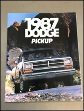 1987 Dodge Ram Pickup Truck Deluxe Sales Brochure Catalog - D150 D250 J0615