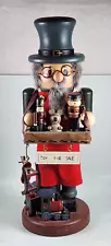 RARE Zims Nutcracker "Toys For Sale" Toy Maker ~ 14" Tall ~ Vintage Made in 1996