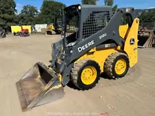 2018 John Deere 318 G 60" Bucket Pneumatic Tire Skid Steer Wheel Loader bidadoo