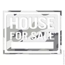 House For Sale Business Sign, Vinyl Decal Sticker, 40 Patterns & 3 Sizes, #4000