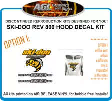 ski-doo MXZ Rotax 800 HO Reproduction Hood Decal kit 600 HO