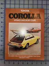 1976 Toyota Corolla Brochure Folder Original