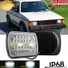 For VW Rabbit 1979-1984 Pickup 80-83 7x6" LED Headlight High-Low Beam NEW DOT H4