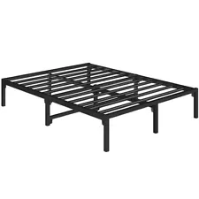 Metal Platform Full Bed Frame Quick Lock Tool-Free Easy Assembly USED