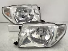 JDM Mitsubishi PAJERO IO H76W H77W Headlights Lights Lamps Chrome 1998-2007 OEM