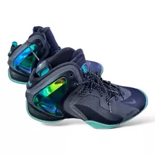 Nike Lil Penny Posite 630999-002 Black Hyper Jade 2014 Mid Top Size 9