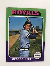 1975 Topps George Brett Rookie Card #228 HOF Kansas City Royals