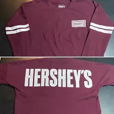 Adult Large Hershey’s Chocolate Long Sleeve Shirt Candy Bar