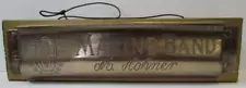 Vintage Harmonica Store Display Ad Sign "MARINE BAND-M. HOHNER" Harmonica 24"