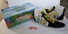 Vans Simpsons Family Portrait Checker SK8 Hi Top Sneakers Men's 12, Pre-owned