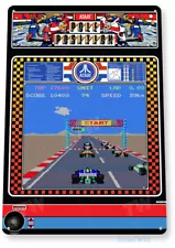 Pole Position Arcade Sign, Classic Arcade Game Marquee, Game Room Tin Sign C445