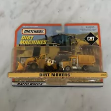 1997 Matchbox Dirt Machines "Dirt Movers" Wheel Loader & Dump Truck Action Site