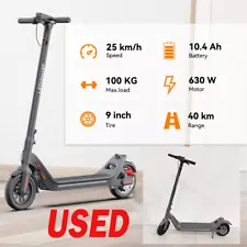 USED Electric Scooter Adult 630W Motor Folding 40KM Long Range 10.4AH Commute