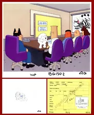 SALE-DILBERT Tv Show Cel: DOGBERT "Losers, Lab Rats & Prison Bimbos" w/Glossy BG