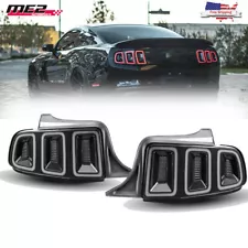 Smoke LED Sequential For 2010 2011 2012-2014 Ford Mustang Rear Lamps Tail Lights