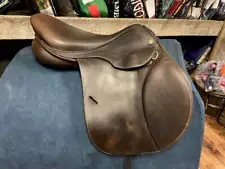 GENTLY USED- Pessoa Gen X Elite Jump Saddle BROWN 17IN MEDIUM