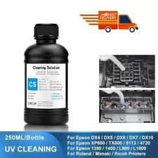 250ML UV Cleaning Liquid For Epson Roland Mimaki Ricoh Konica Modified Printer