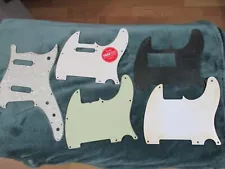 Pickguard Lot, Duo Sonic, Squier Tele, 2 aged Esquire, 1 Tele