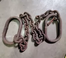 1/2" Rigging Lifting Chain x 75"L with (2) Oblong Master Sling Links 1"x6"x10"