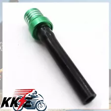 Green Gas Fuel Tank Cap Valve Vent Breather Hose Black Tube CNC ATV Dirt Bike (For: Kawasaki)