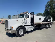 2012 Peterbilt 367 Paccar 6-Ton Knuckle Crane Boom Flatbed Truck Cummins bidadoo