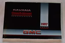 1997 GMC SAVANA OWNERS MANUAL