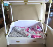 Retired American Girl Room for Two Trundle Canopy Bed