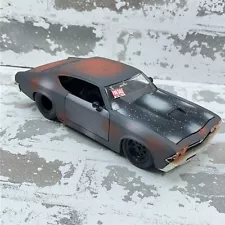 Jada 1969 CHEVY CHEVELLE SS 1:24 For Sale Edition Diecast Rat Rod Rusty