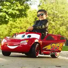 Huffy Disney Pixar Cars 3 Lightning McQueen 6V Battery-Powered Ride on, for Chil