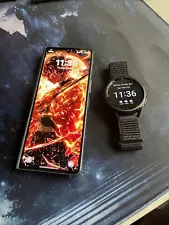 Samsung Galaxy Z Fold5 - 512 GB - Blue (Unlocked) & Galaxy Watch Classic 6 47 Mm