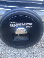 Hummer H2 rear carrier Rigid Spare Tire Cover OEM GM See pics for condition