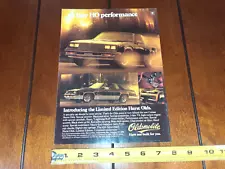 1983 HURST OLDS OLDSMOBILE ORIGINAL AD