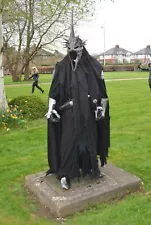 Nazgul Costume Witch King Of Angmar Halloween outfit Ringwraith Cosplay LOTR Gif