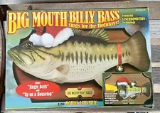 1999 Big Mouth Billy Bass Christmas Sings ,Jingle Bells &Up On A House Top